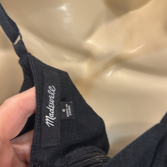 Madewell Tie-Waist Crop Wide-Leg Jumpsuit Blackberry 6 - Picture 15 of 16